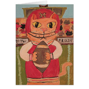 Fußball-Katzenmalerei Einzigartiges Fun-Design