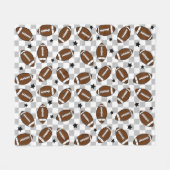 Fußball Kegelsport Gemustert Fleecedecke (Vorderseite (Horizontal))