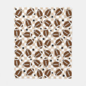 Fußball Kegelsport Gemustert Fleecedecke (Vorderseite)