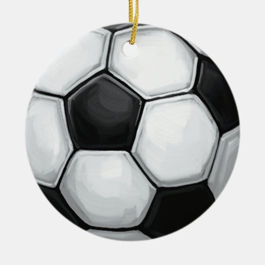 Fußball Keramik Ornament (Vorne)