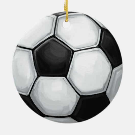Fußball Keramik Ornament (Hinten)