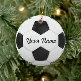 Fußball Keramik Ornament