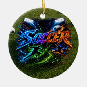 Fußball Keramik Ornament