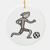 Fußball Keramik Ornament (Hinten)