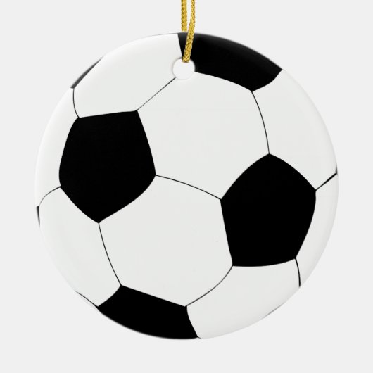 Fußball Keramik Ornament (Vorne)