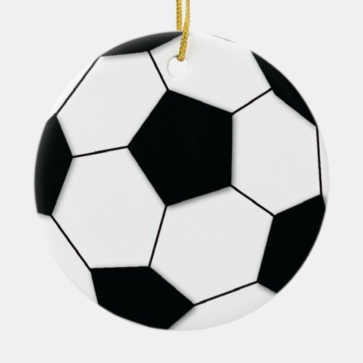 Fußball Keramik Ornament (Vorne)