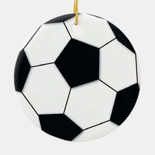 Fußball Keramik Ornament (Hinten)