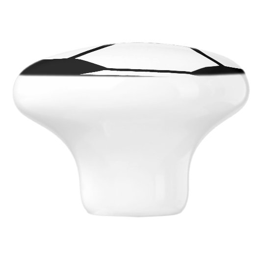 Fußball Keramikknauf (Seitenansicht)