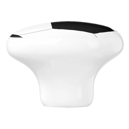 Fußball Keramikknauf (Seitenansicht)