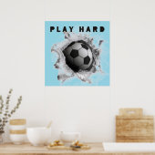 Fußball Kick Poster (Küche)