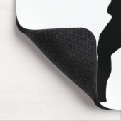 Fußball-Kick-Silhouette Mousepad (Ecke)