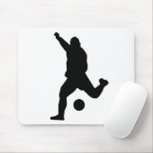 Fußball-Kick-Silhouette Mousepad (Mit Mouse)