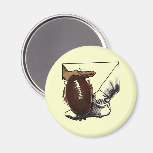 Fußball Kick T - Shirt und Geschenke Magnet (Vorderseite/Rückseite)