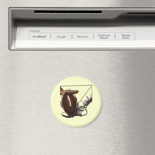 Fußball Kick T - Shirt und Geschenke Magnet (In Situ (Geschirrspüler))