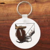 Fußball Kick T - Shirt und Geschenke Schlüsselanhänger (Vorderseite)