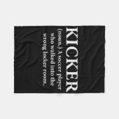 Fußball-Kicker Definition Fußball-Kicker Fleecedecke (Vorderseite (Horizontal))