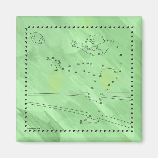 Fußball-Kicker verbinden die Punkte Magnet (Vorne)