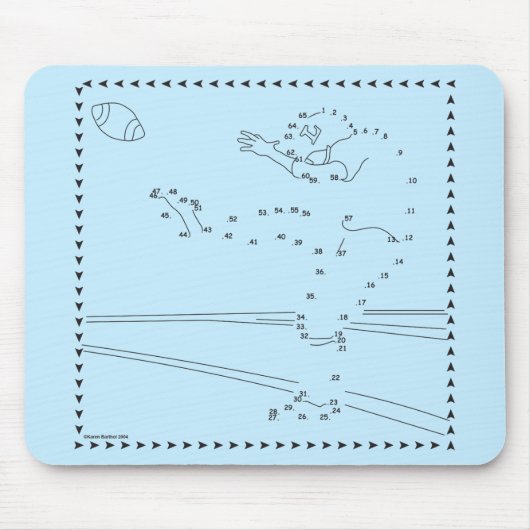 Fußball-Kicker verbinden die Punkte Mousepad (Vorne)