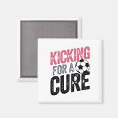 Fußball Kicking Toward A Cure Magnet (Vorderseite/Rückseite)