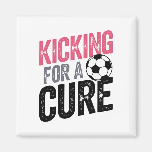 Fußball Kicking Toward A Cure Magnet (Vorne)