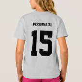 Fußball-Kicks - Grüner T - Shirt (Rückseite)