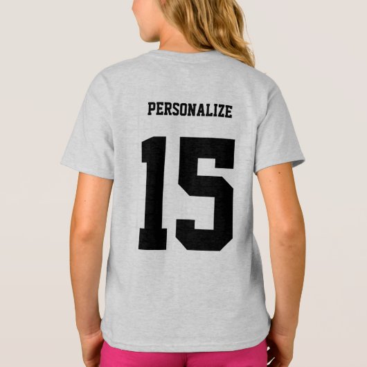 Fußball-Kicks - Grüner T - Shirt (Rückseite)