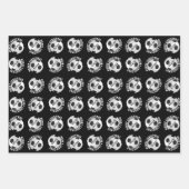 Fußball Kids Name Sport frohe Weihnachten Geschenkpapier Set (Vorderseite 2)