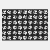 Fußball Kids Name Sport frohe Weihnachten Geschenkpapier Set (Vorderseite)