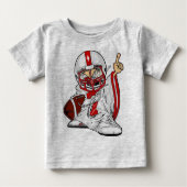 Fußball-Kind Baby T-shirt (Vorderseite)