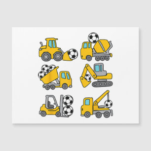 Fußball Kinder Fußball Bau LKW Magnetkarte