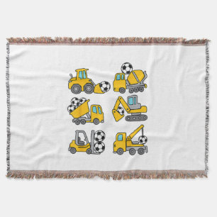 Fußball Kinder Fußball Bau Trucks Decke