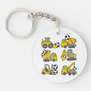 Fußball Kinder Fußball Bau Trucks Schlüsselanhänger