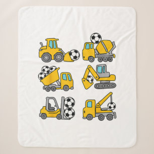 Fußball Kinder Fußball Bau Trucks Sherpadecke