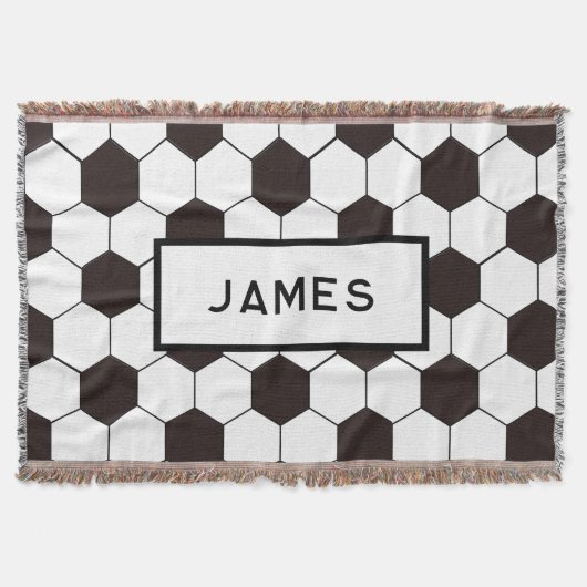 Fußball Kinder Fußball Fußball Muster Fußball Gebu Decke (Vorderseite)