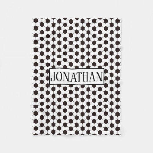 Fußball Kinder Fußball Fußball Muster Fußball Gebu Fleecedecke (Vorderseite)