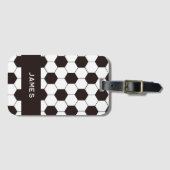 Fußball Kinder Fußball Fußball Muster Fußball Gebu Gepäckanhänger (Vorderseite (Horizontal))