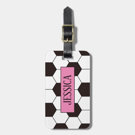 Fußball Kinder Fußball Fußball Muster Fußball Gebu Gepäckanhänger (Vorderseite vertikal)