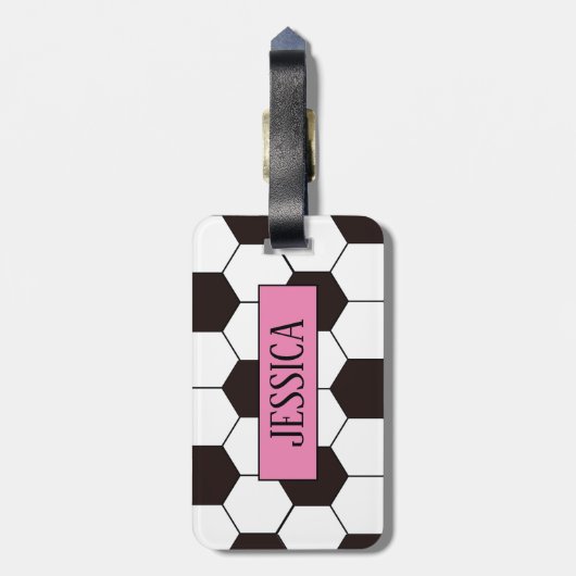 Fußball Kinder Fußball Fußball Muster Fußball Gebu Gepäckanhänger (Rückseite vertikal)