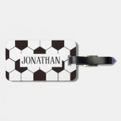 Fußball Kinder Fußball Fußball Muster Fußball Gebu Gepäckanhänger (Rückseite horizontal)