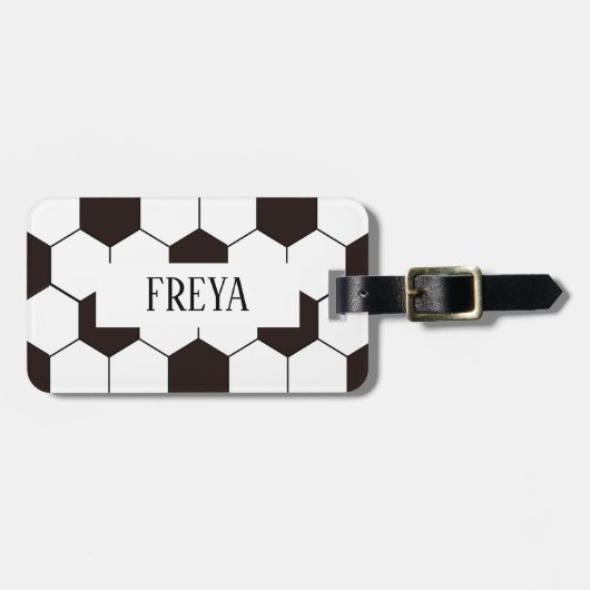 Fußball Kinder Fußball Fußball Muster Fußball Gebu Gepäckanhänger (Vorderseite horizontal)