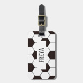 Fußball Kinder Fußball Fußball Muster Fußball Gebu Gepäckanhänger (Vorderseite vertikal)