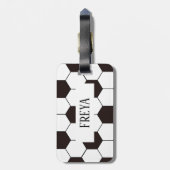 Fußball Kinder Fußball Fußball Muster Fußball Gebu Gepäckanhänger (Rückseite vertikal)