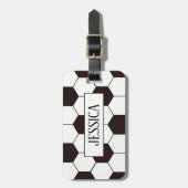 Fußball Kinder Fußball Fußball Muster Fußball Gebu Gepäckanhänger (Vorderseite vertikal)