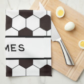 Fußball Kinder Fußball Fußball Muster Fußball Gebu Geschirrtuch (Viertel Falte)