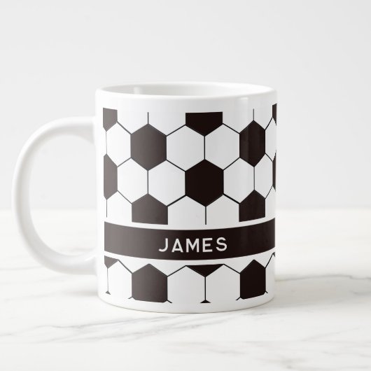 Fußball Kinder Fußball Fußball Muster Fußball Gebu Jumbo-Tasse (Links)