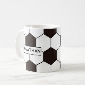Fußball Kinder Fußball Fußball Muster Fußball Gebu Kaffeetasse (Vorderseite Links)