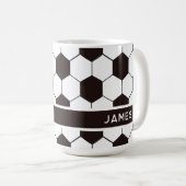 Fußball Kinder Fußball Fußball Muster Fußball Gebu Kaffeetasse (VorderseiteRechts)