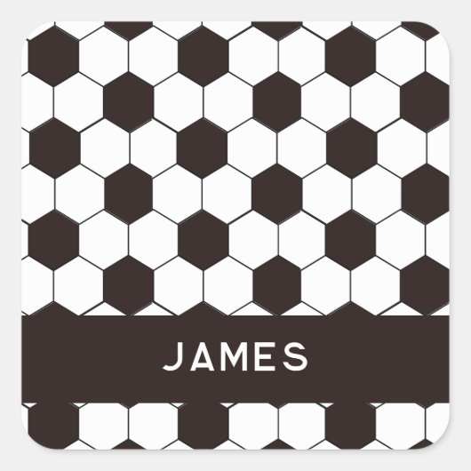 Fußball Kinder Fußball Fußball Muster Fußball Gebu Quadratischer Aufkleber (Vorderseite)