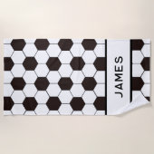 Fußball Kinder Fußball Fußball Muster Fußball Gebu Strandtuch (Vorderseite)