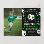 Fußball-Kinder-Geburtstagsfeier Postkarte (Vorderseite)